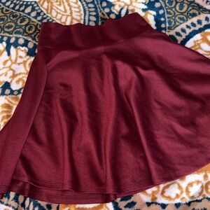 Maroon skater skirt